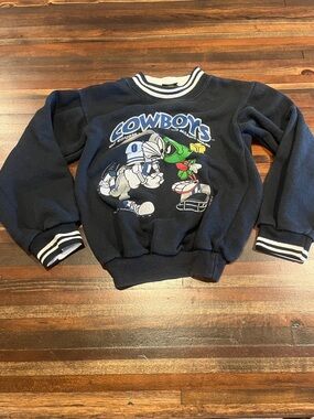 Vintage Navy Cowboys Sweatshirt with looney tunes Graphic 1993 NFL